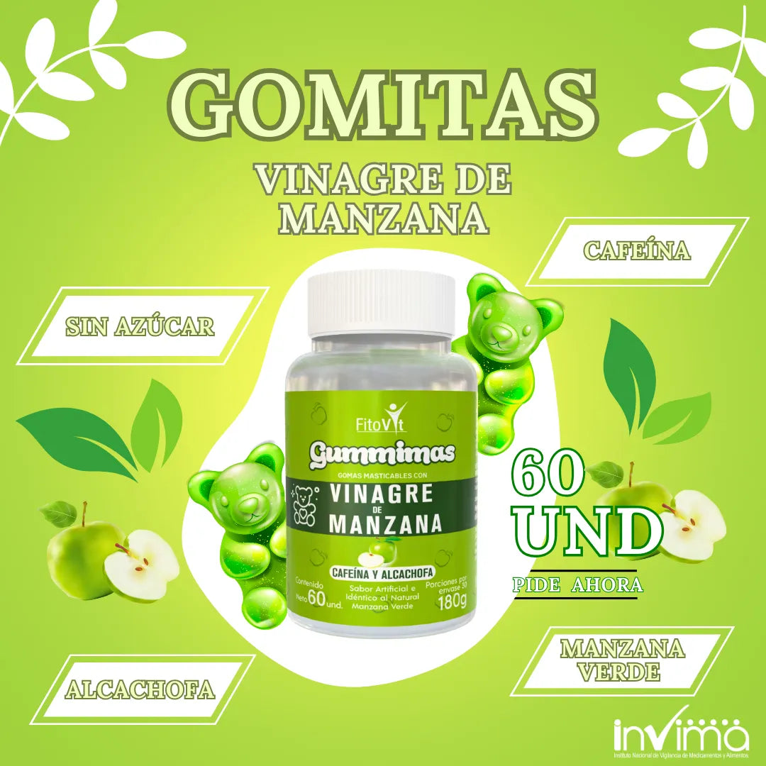 GUMMIMAS DE VINAGRE Y MANZANA VERDE