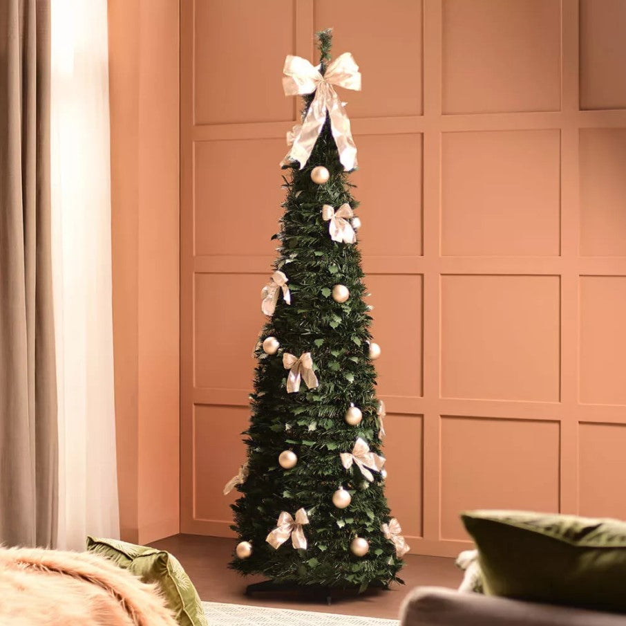 ÁRBOL DE NAVIDAD PLEGABLE + LUCES